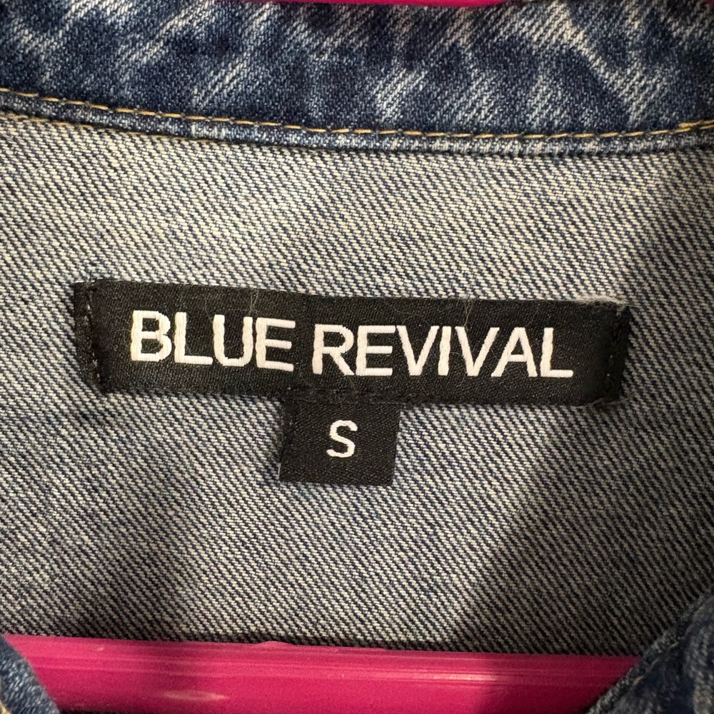 Blue Revival Two-Tone Denim and Black Jacket - Picture 3 of 13